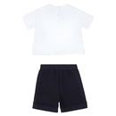 Armani Baby - 2Pk Set T-Shit And Shorts, White And Navy Image 2
