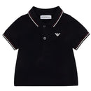 Armani Baby - Boy Essential Short Sleeve Polo, Black Image 3
