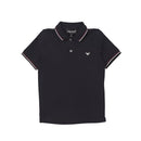 Armani - Baby Boy Essential Shorts Sleeve Polo, Blue Image 1