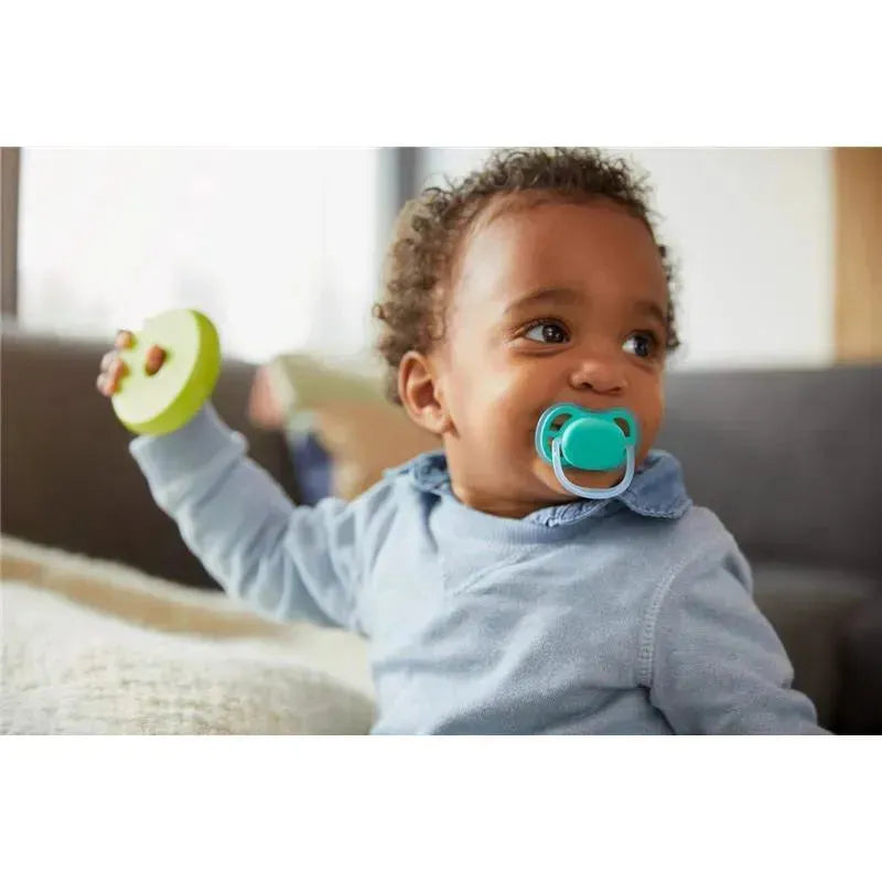 Avent - 2Pk Ultra Air Pacifier, 6/18M, Blue/Green Image 4