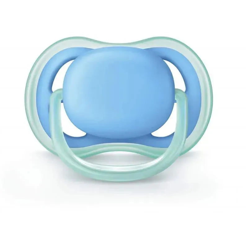 Avent - 2Pk Ultra Air Pacifier, 6/18M, Blue/Green Image 5