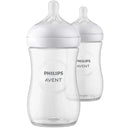 Avent - 2Pk Natural Baby Bottle With Natural Response Nipple, Clear, 11Oz Image 1