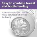 Avent - 2Pk Natural Baby Bottle With Natural Response Nipple, Clear, 4Oz Image 2