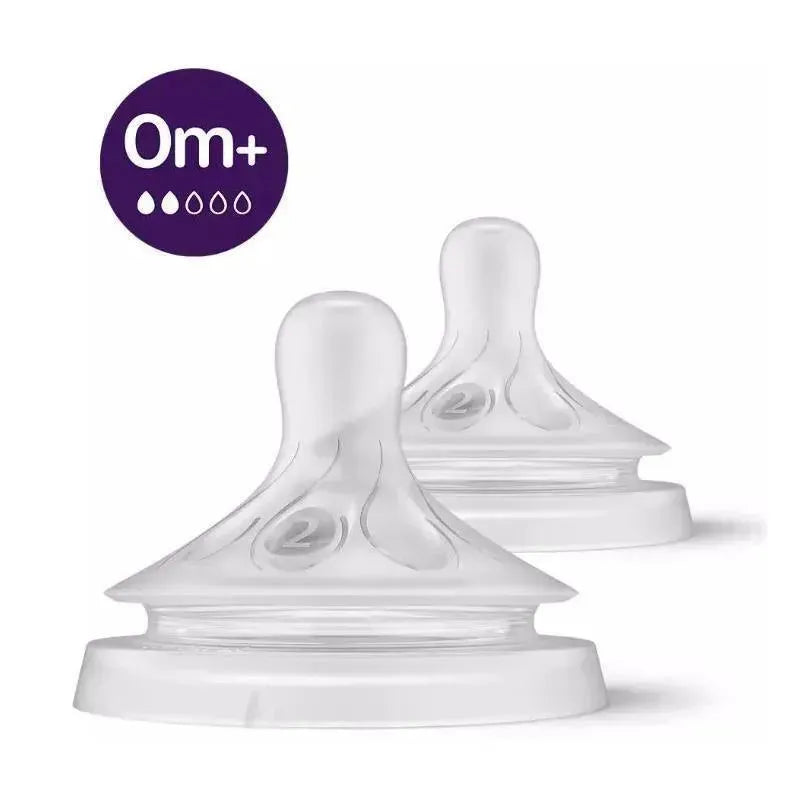 Avent - 2Pk Natural Response Nipple, Flow 2 Image 1