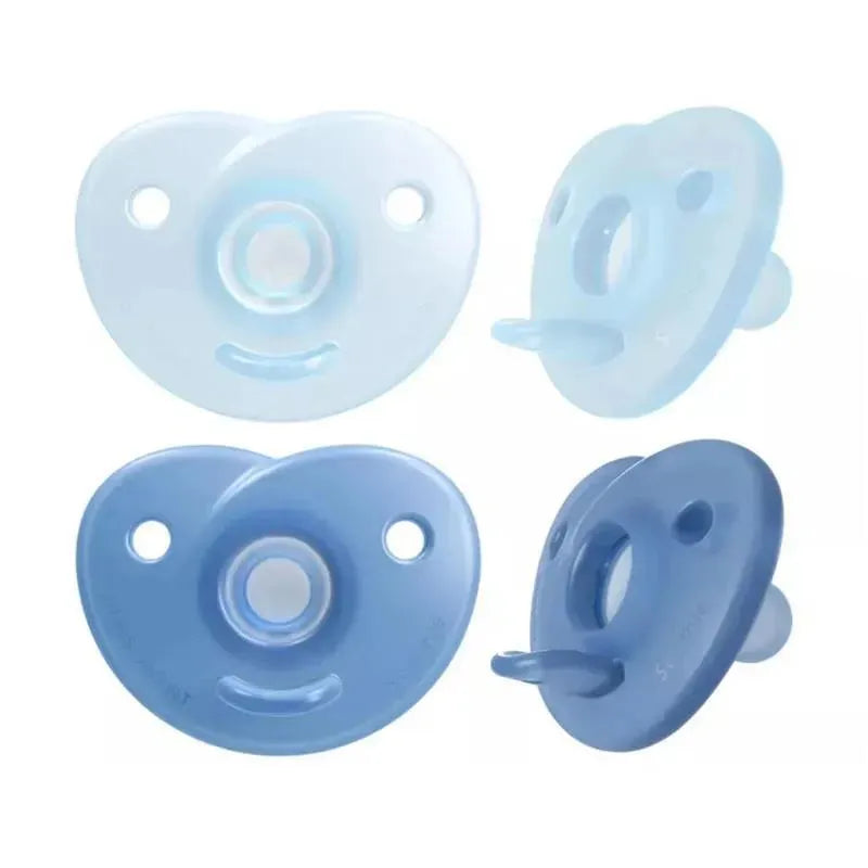 Avent - 2Pk Soothie Heart Pacifier, 0/3M, Blue Image 1