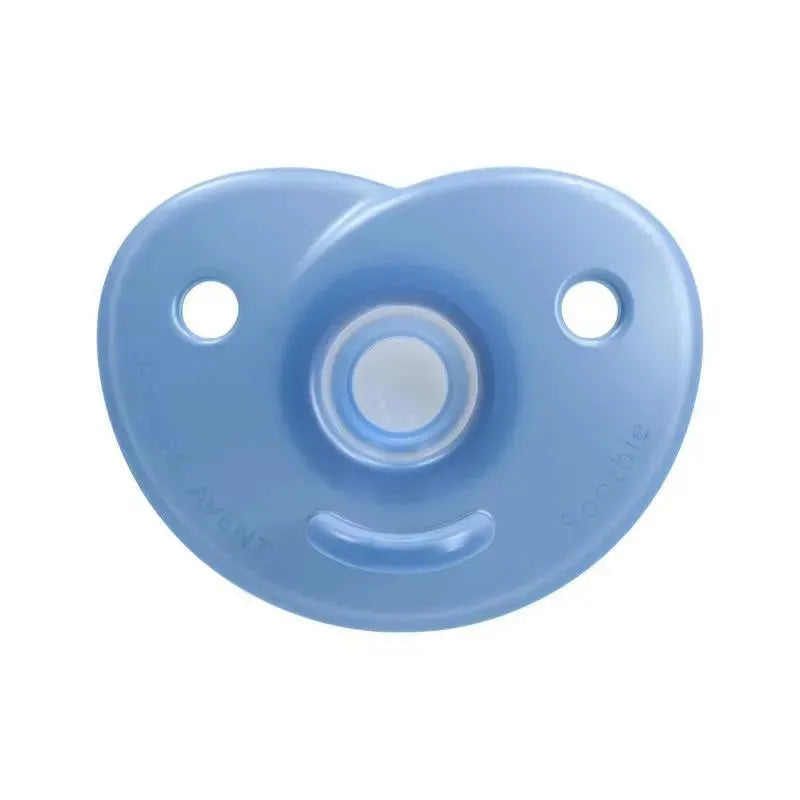 Avent - 2Pk Soothie Heart Pacifier, 0/3M, Blue Image 2