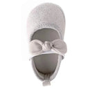 Baby Deer - Baby Girl Kaydence Shimmer Pink Mary Jane Slip On, Silver Image 2
