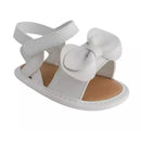 Baby Deer - Baby Girl Waddle Brooke Sandal Soft Sole, White Image 1