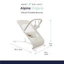 Baby Delight - Alpine Deluxe Portable Bouncer, Organic Oat Image 3