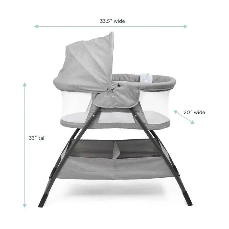 Baby Delight Doze Bassinet & Bedside Sleeper Grey - Baby Bassinet Image 2