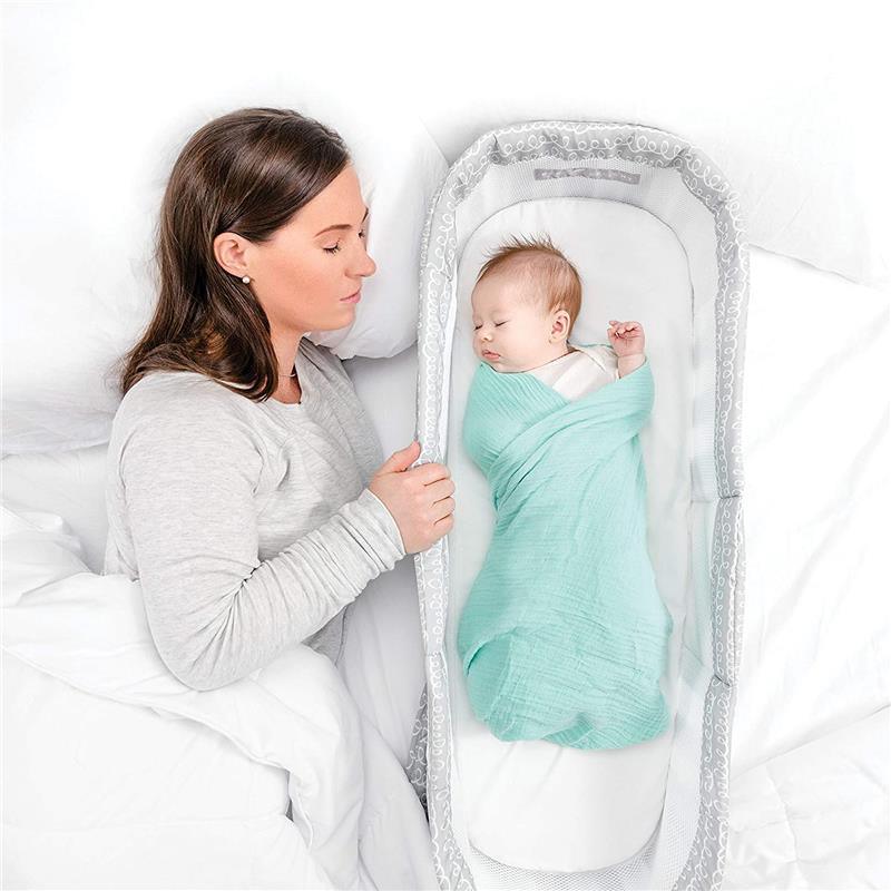 Baby Delight - Snuggle Nest Dream Portable Infant Sleeper, Grey Scribbles Image 11