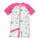 Baby Girls One-Piece Swim Sunsuit White Sea Pals Image 1