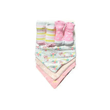 Baby King - 2Pk Baby Girl Bootie & 3Pk Bandana Bib  Image 1