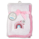 Baby King - Cribmates Baby Blanket Pink Rainbow Image 1