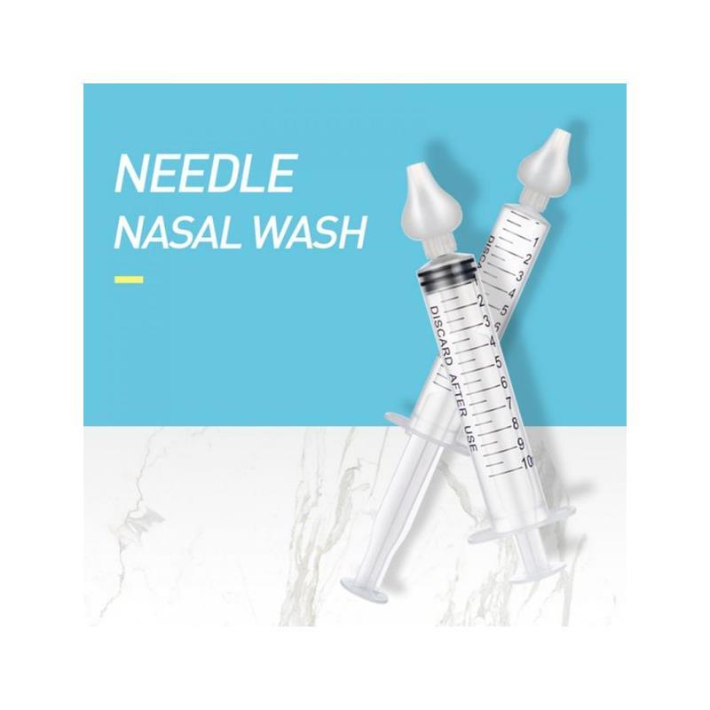 Baby Silicone Solid Needle Tube Care Nasal Aspirator 2Pcs 10ML Image 6