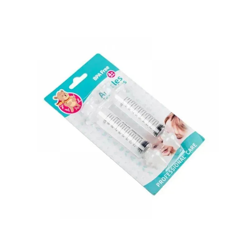 Baby Silicone Solid Needle Tube Care Nasal Aspirator 2Pcs 10ML Image 4