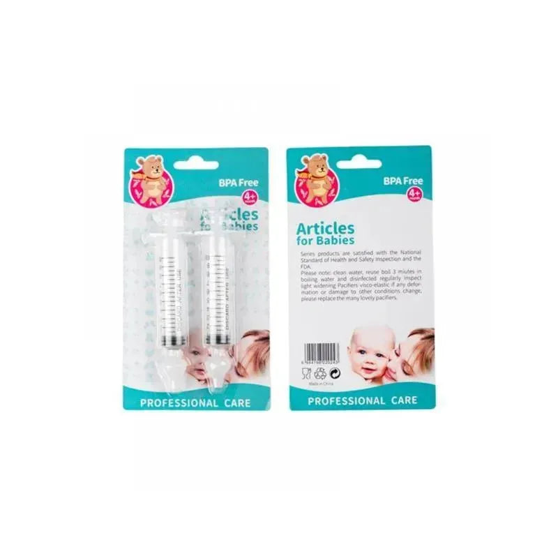 Baby Silicone Solid Needle Tube Care Nasal Aspirator 2Pcs 10ML Image 5