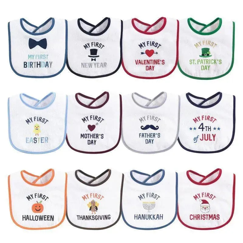 Baby Vision - 12Pk Fiber Filled Holiday Bibs One Size Holiday Image 1