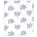 Baby Vision 2Pk Printed Fleece Blanket, Elephants Image 3