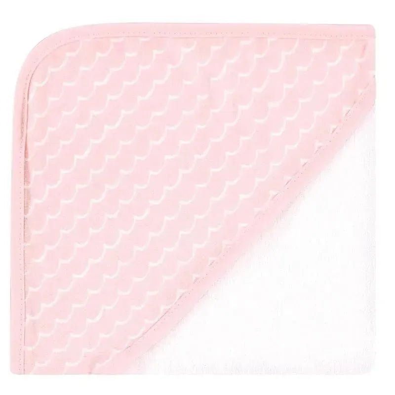 Baby Vision - 3Pk Hudson Baby Cotton Rich Hooded Towels, Coral Flamingo Image 2
