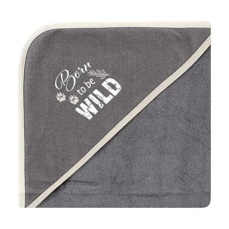 Baby Vision - 3Pk Hudson Baby Cotton Rich Hooded Towels, Vintage Safari Image 5