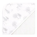 Baby Vision - 3Pk Touched by Nature Baby Organic Cotton Hooded Towels, Gray Woodland Image 3