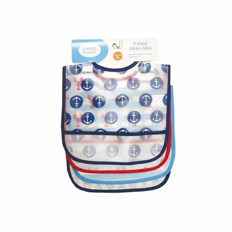 Baby Vision 4Pk Peva Bibs, Nautical Image 2