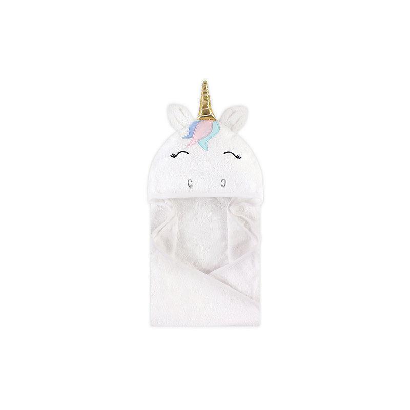 Baby Vision Animal Hooded Towel, Modern Unicorn Image 1