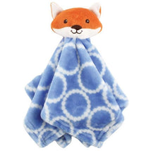 Baby Vision - Hudson Baby Boy Animal Face Security Blanket, Blue Fox Image 1