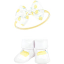 Baby Vision - Hudson Baby Girl's Headband and Socks Giftset, Lemon Image 2