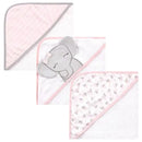 Baby Vision - Hudson Baby Unisex Baby Cotton Rich Hooded Towels, Cute Elephant Image 1