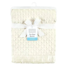 Baby Vision Mink/Satin Plush Blanket, Cream Image 2