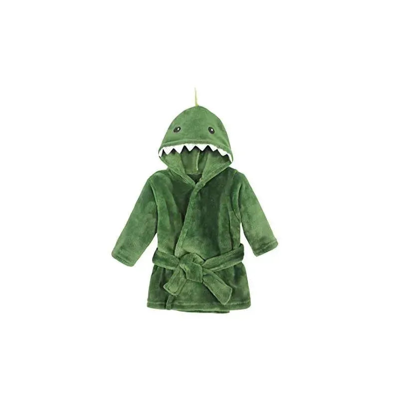 Baby Vision Plush Bathrobes 0-9M, Dinosaur Image 1