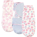 Baby Vision - Touched by Nature Unisex Baby Organic Cotton Swaddle Wraps, Pink Rose, 0-3 Months Image 1