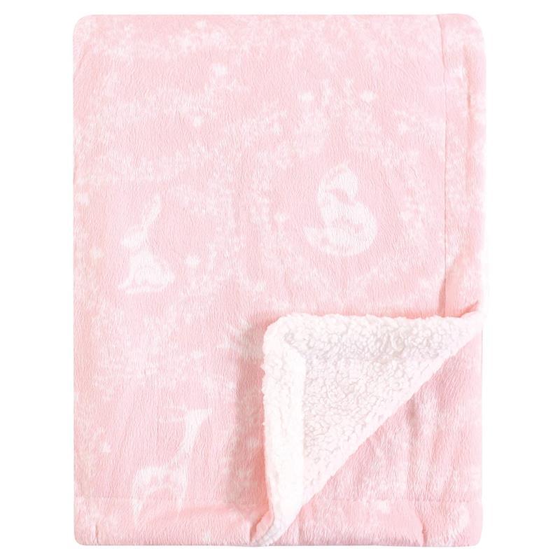 Baby Vision - Yoga Sprout Mink Blanket with Sherpa Backing, Lace Garden Image 1