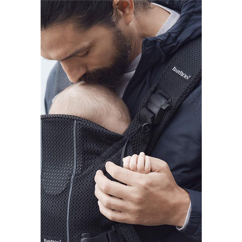 BabyBjorn- Baby Carrier One Air 3D Mesh, Black Image 7