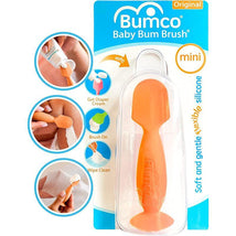 BabyBum Mini Diaper Cream Brush with Case, Orange Image 1