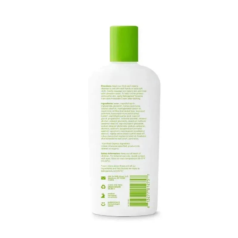 Babyganics Cream Baby Body Wash,8oz Image 2