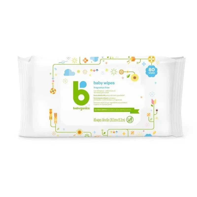 Babyganics - Fragrance-Free Baby Wipes 80Ct Image 1