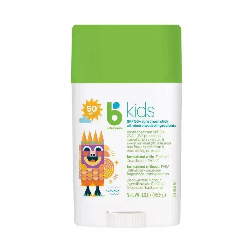 Babyganics Sunscreen Stick Fragrance Free SPF 50+ Image 1