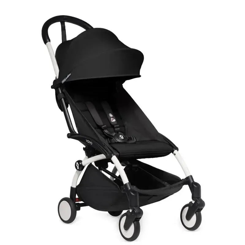 Stokke - Yoyo2 Stroller & Color Pack 6M+ Combo, White Frame/Black Pack Image 1