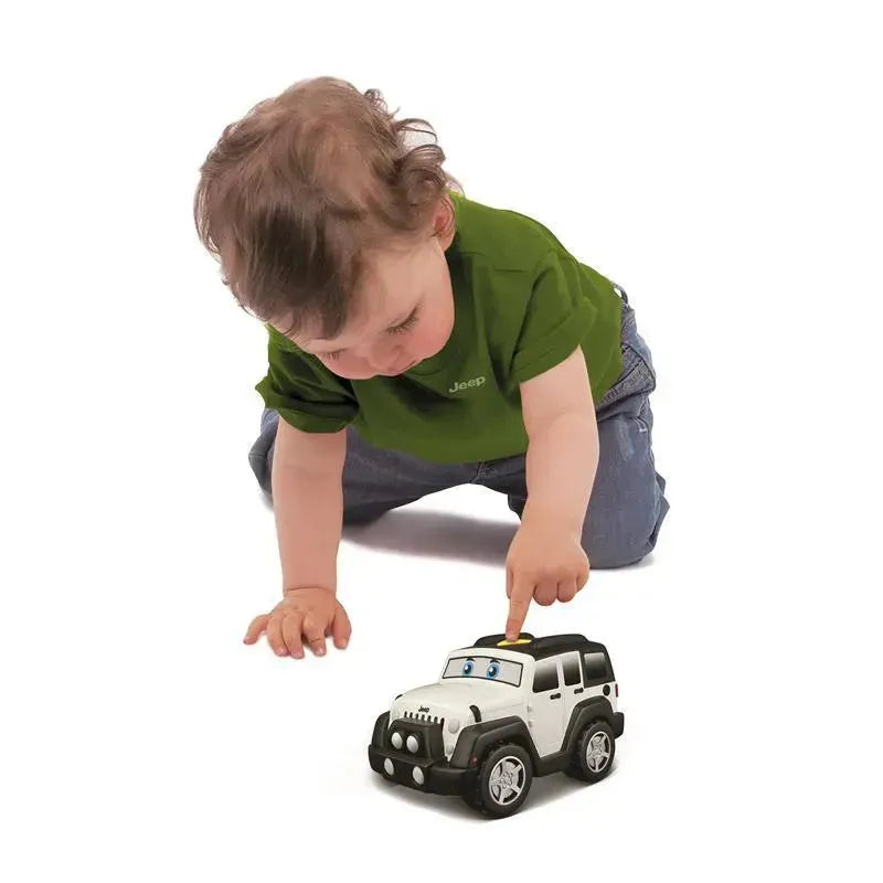 BB Junior Play & Go Jeep Touch & Go, Jeep Wrangler Unlimited, 1-Pack, White Image 2
