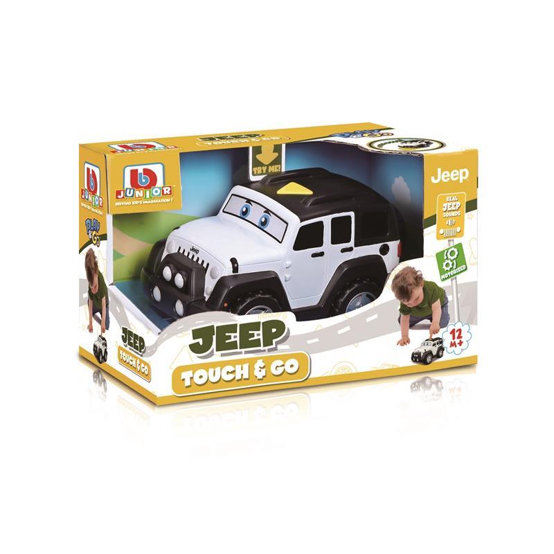 BB Junior Play & Go Jeep Touch & Go, Jeep Wrangler Unlimited, 1-Pack, White Image 3