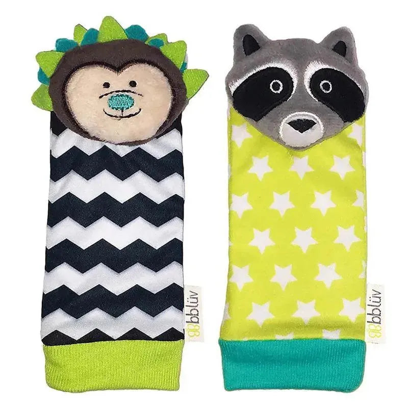 Bbluv Duo Foot Finders, Hedgehog & Racoon Image 1