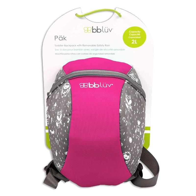 Bbluv - Päk (Pink) - Toddler Backpack With Rein Image 4