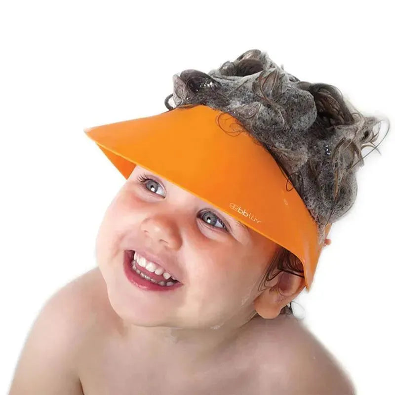 Bbluv Silicone Shampoo Repellent Cap, Orange Image 3