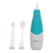 Bbluv Sonik 2-Stage Sonic Toothbrush for Babies & Toddlers, White/Acqua Image 2