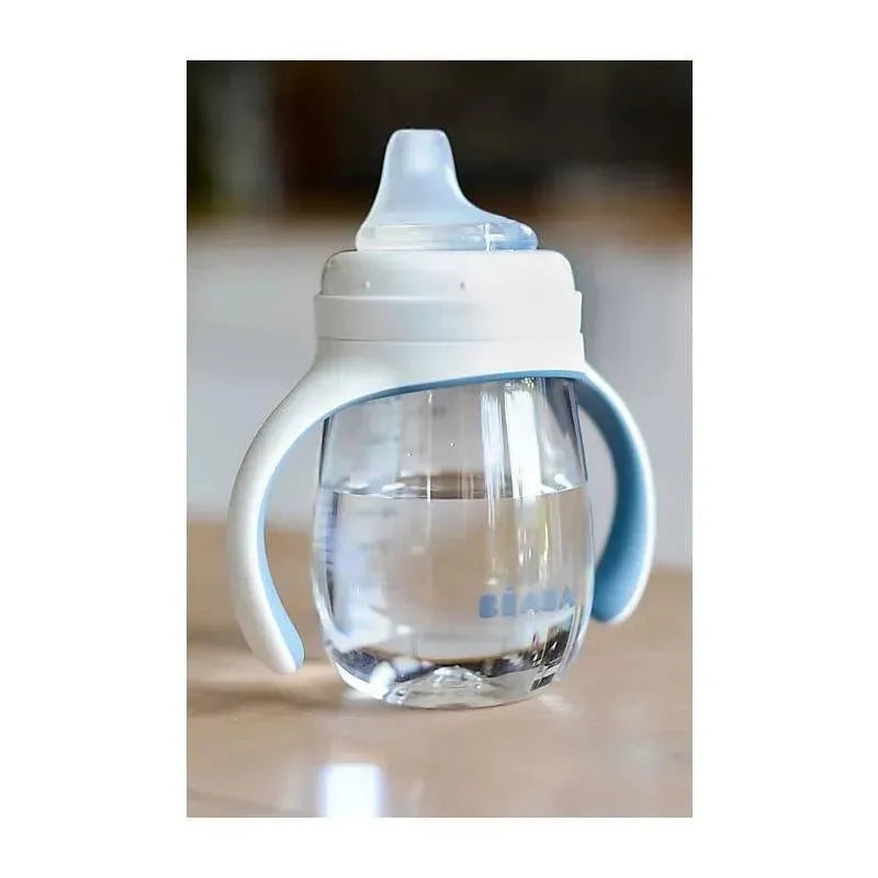 Beaba - 2-in-1 Bottle To Sippy Learning Cup, Rain Image 6