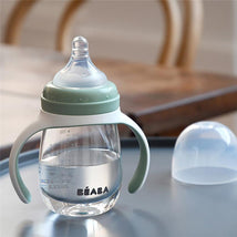 Beaba - 2-In-1 Bottle To Sippy Training Cup, Sage Image 2