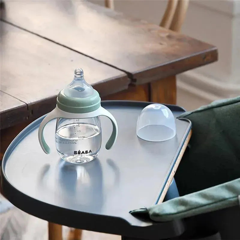 Beaba - 2-In-1 Bottle To Sippy Training Cup, Sage Image 3